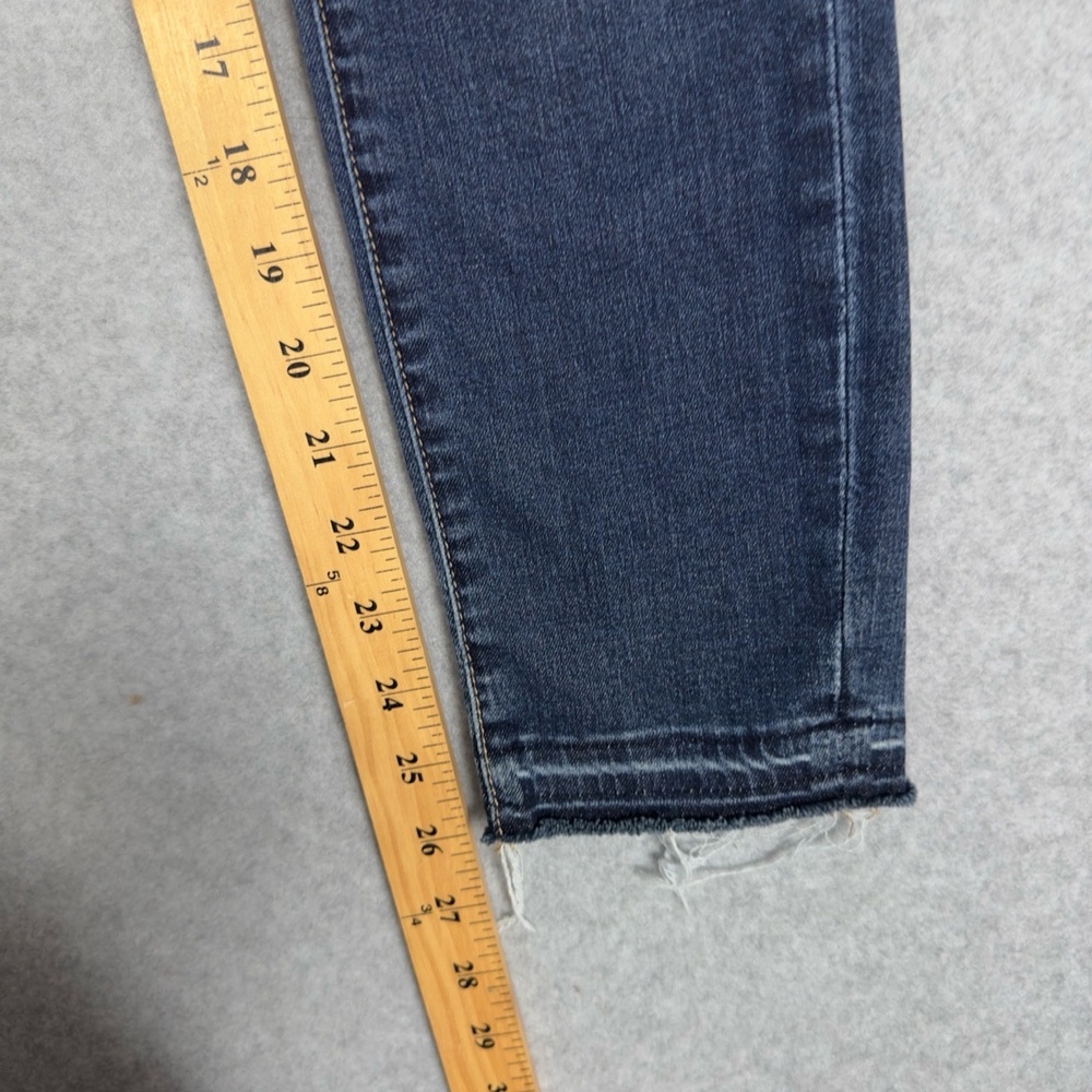 Articles Of Society‎ Jeans Womens 26 Skinny Dark Wash Frayed Hem Blue Denim - Picture 8 of 14
